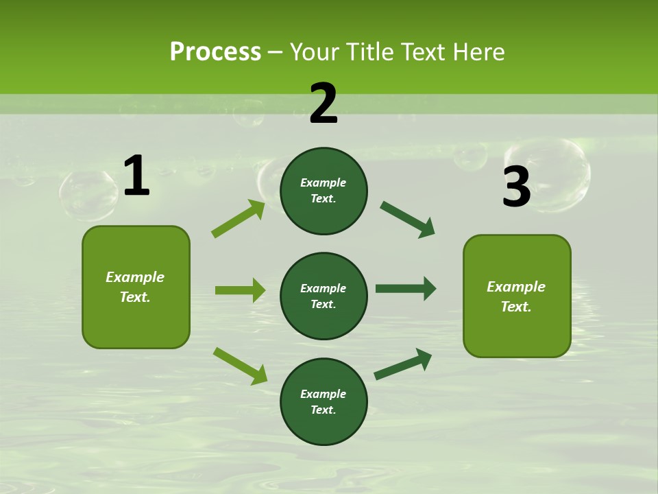 Bubble Wet Environmental PowerPoint Template