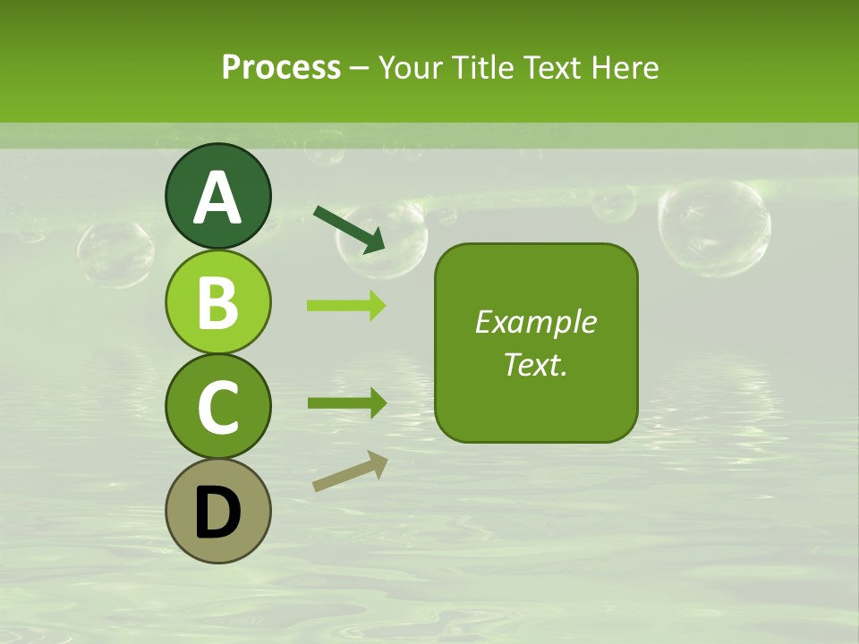 Bubble Wet Environmental PowerPoint Template