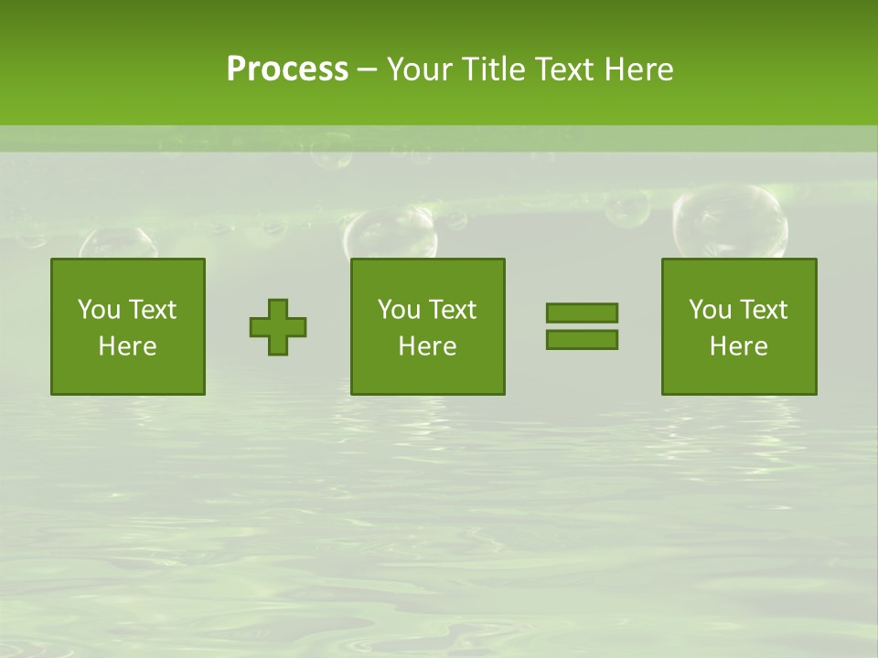 Bubble Wet Environmental PowerPoint Template