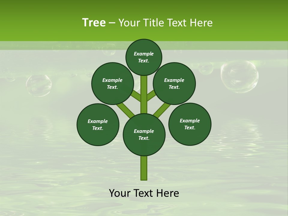 Bubble Wet Environmental PowerPoint Template
