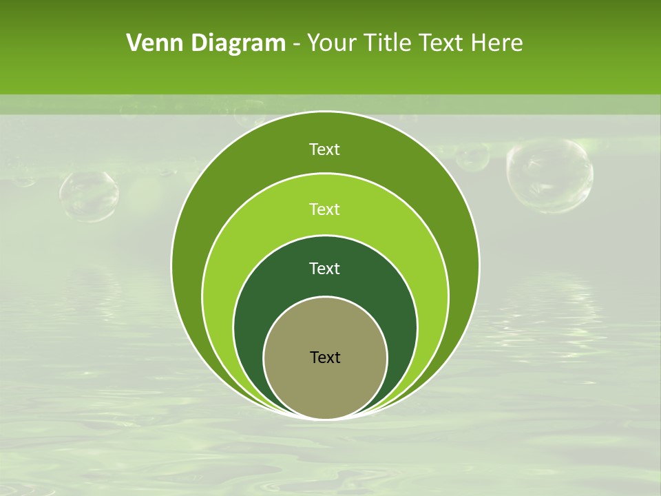 Bubble Wet Environmental PowerPoint Template