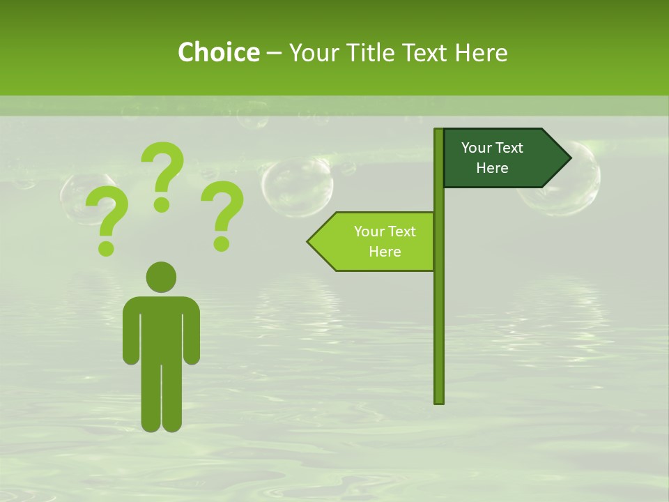 Bubble Wet Environmental PowerPoint Template