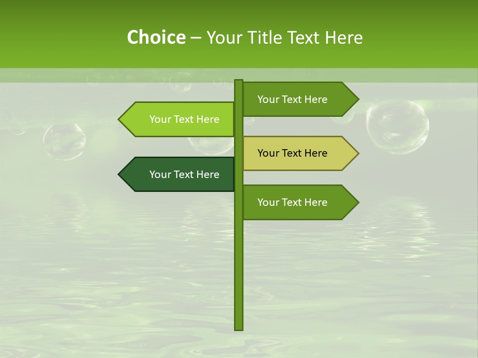 Bubble Wet Environmental PowerPoint Template