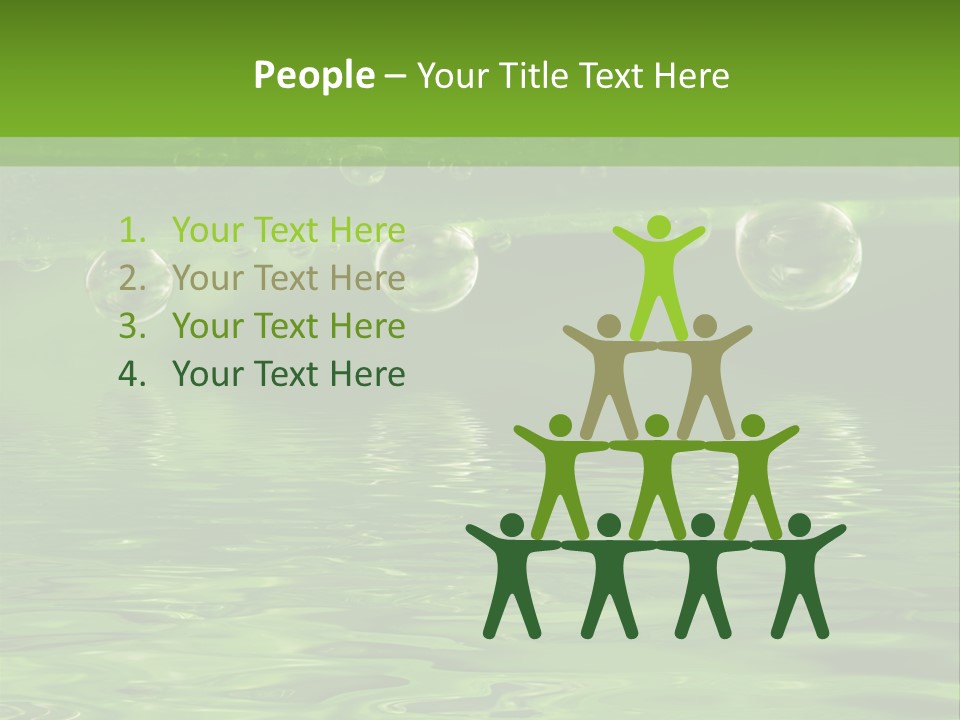 Bubble Wet Environmental PowerPoint Template