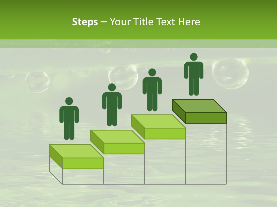 Bubble Wet Environmental PowerPoint Template