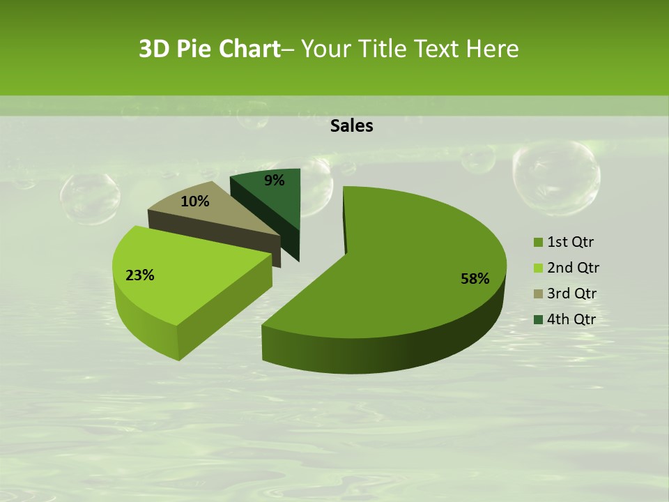 Bubble Wet Environmental PowerPoint Template