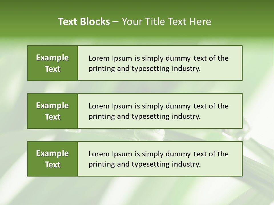 Harmony Environment Small PowerPoint Template
