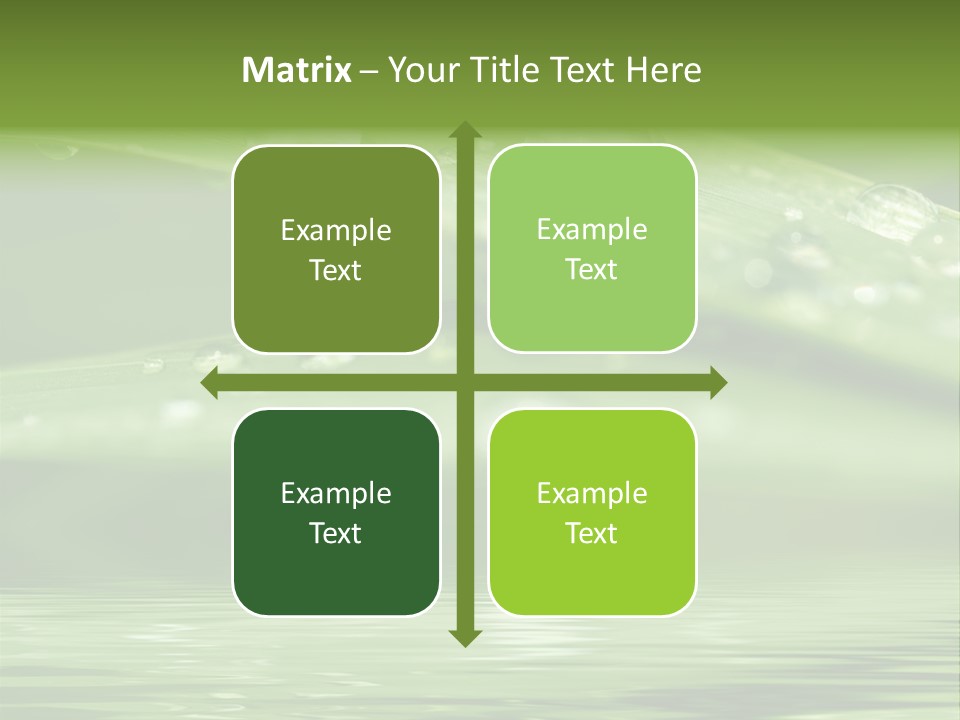 Lawn Droplet Sun PowerPoint Template