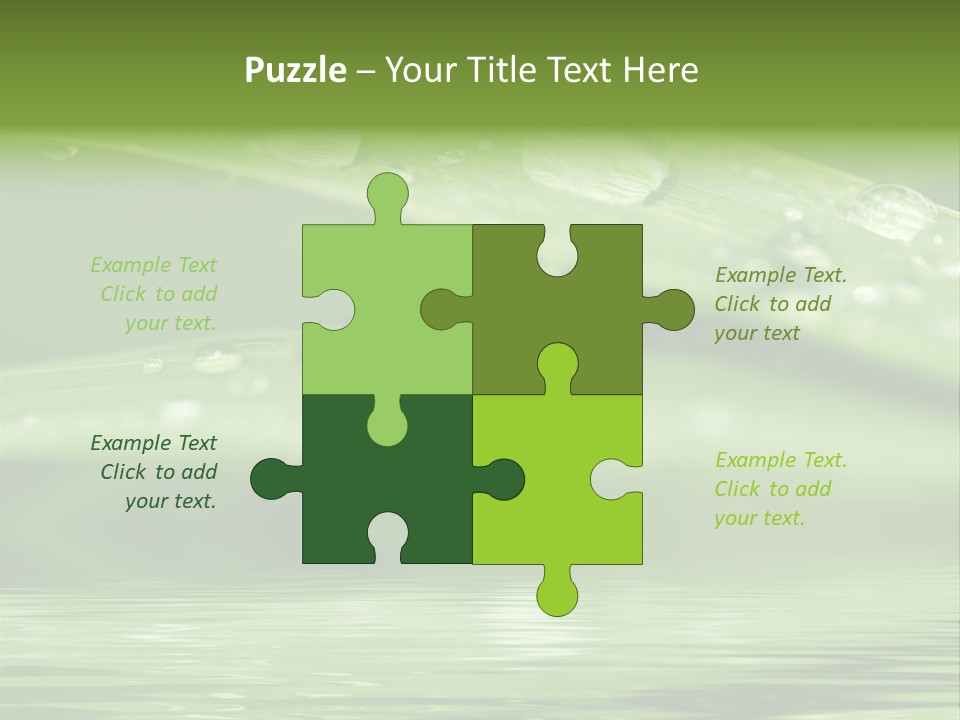 Lawn Droplet Sun PowerPoint Template