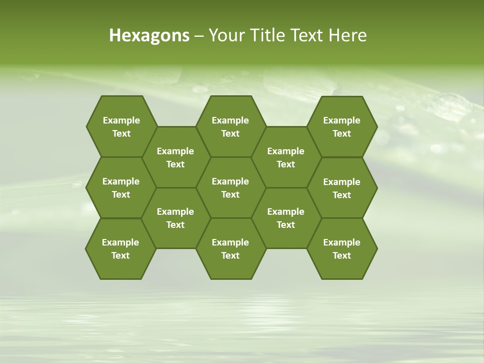 Lawn Droplet Sun PowerPoint Template