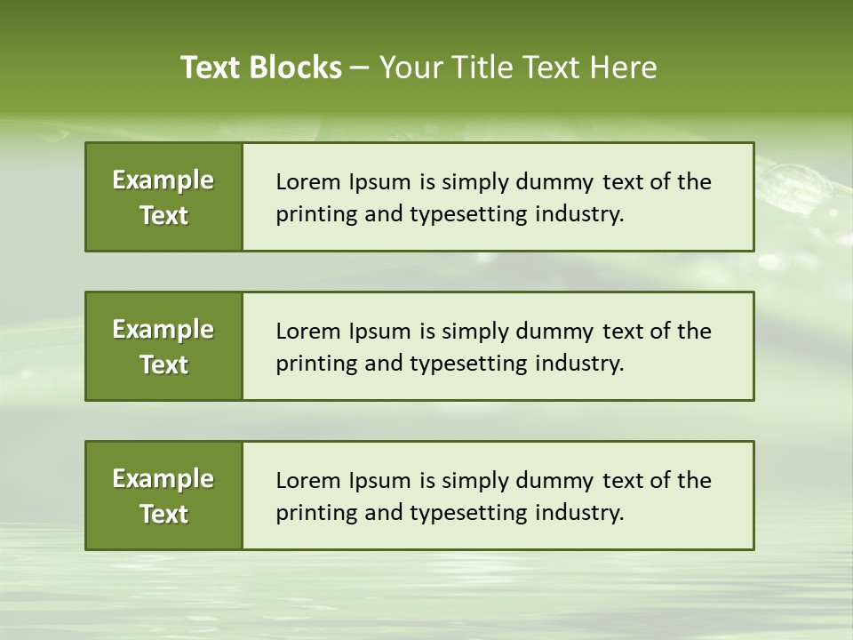 Lawn Droplet Sun PowerPoint Template