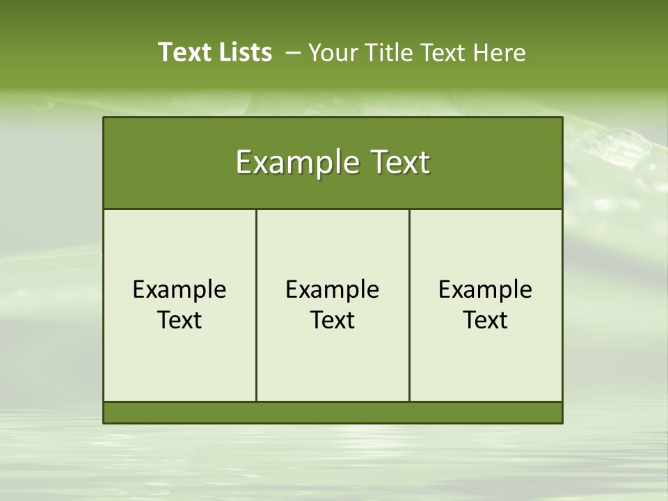 Lawn Droplet Sun PowerPoint Template