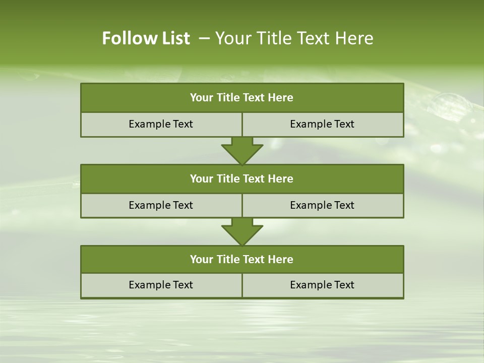 Lawn Droplet Sun PowerPoint Template