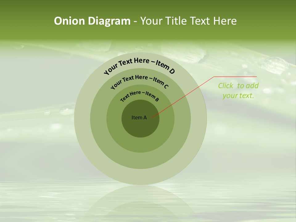 Lawn Droplet Sun PowerPoint Template
