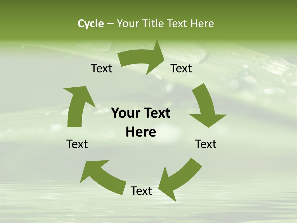 Lawn Droplet Sun PowerPoint Template