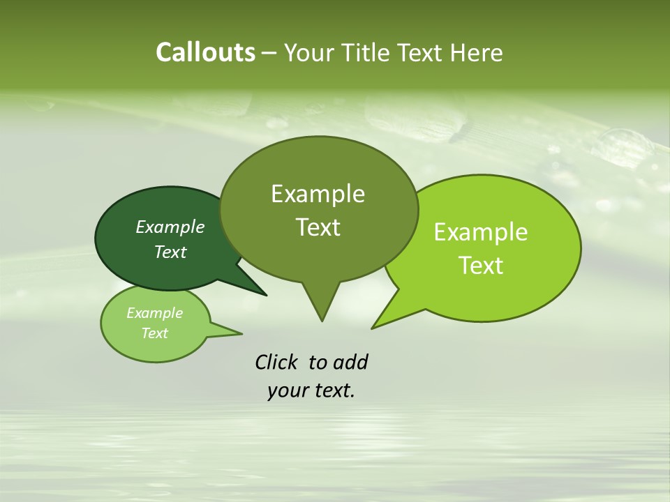Lawn Droplet Sun PowerPoint Template