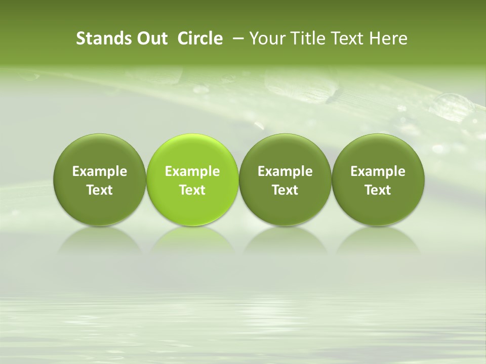 Lawn Droplet Sun PowerPoint Template