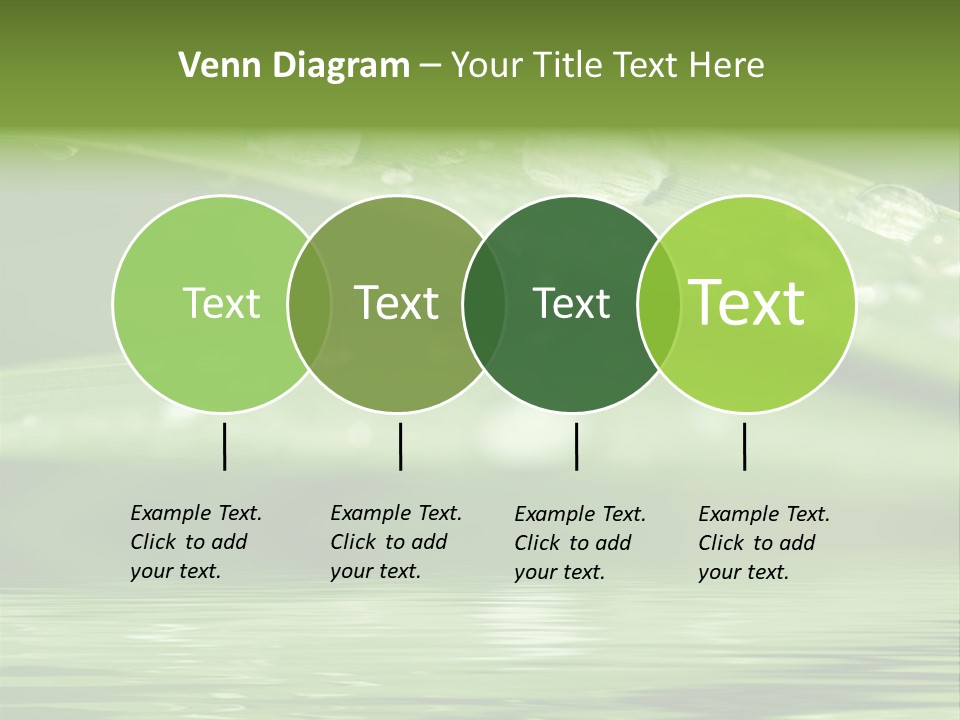 Lawn Droplet Sun PowerPoint Template