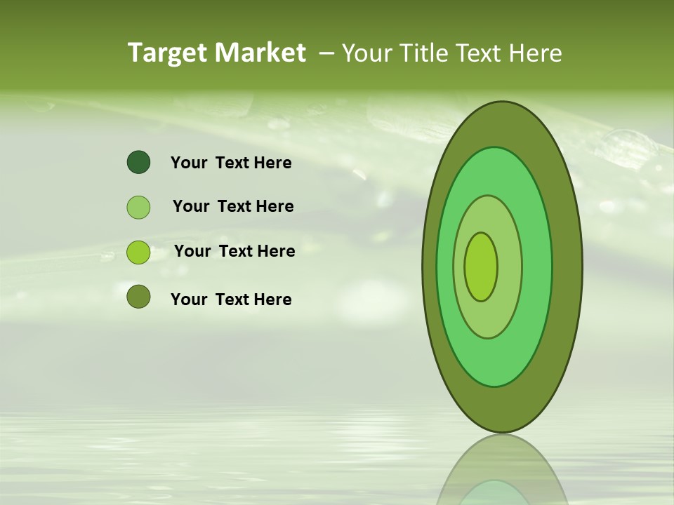 Lawn Droplet Sun PowerPoint Template