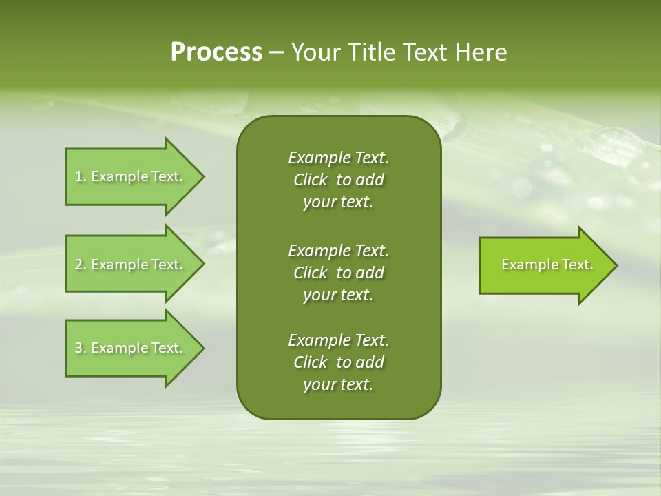 Lawn Droplet Sun PowerPoint Template