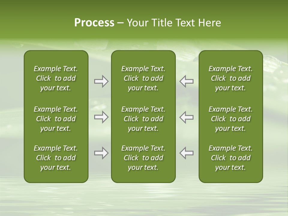 Lawn Droplet Sun PowerPoint Template