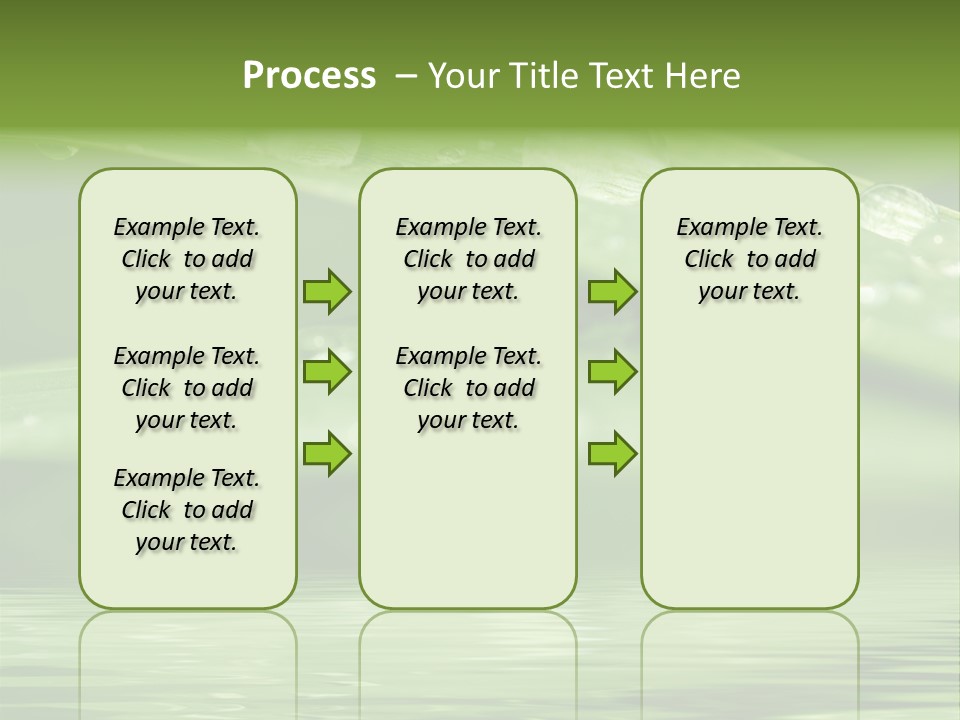 Lawn Droplet Sun PowerPoint Template