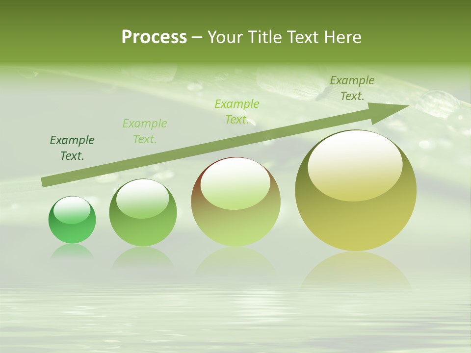 Lawn Droplet Sun PowerPoint Template