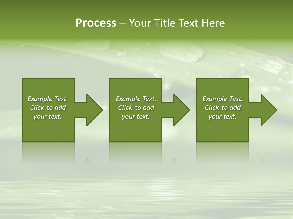Lawn Droplet Sun PowerPoint Template