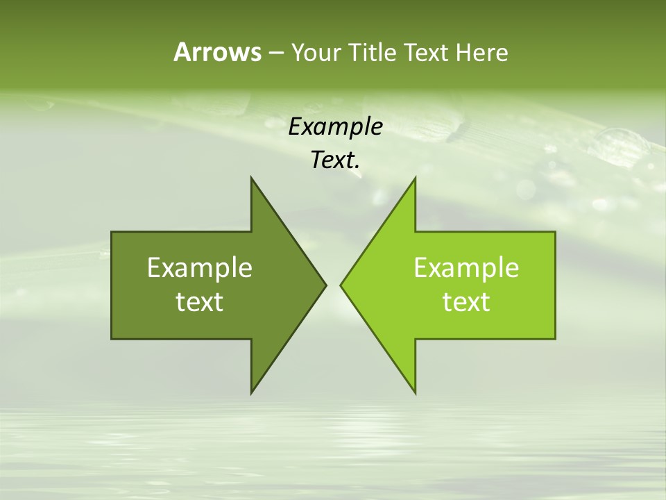 Lawn Droplet Sun PowerPoint Template