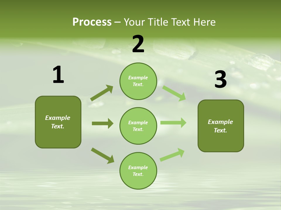 Lawn Droplet Sun PowerPoint Template