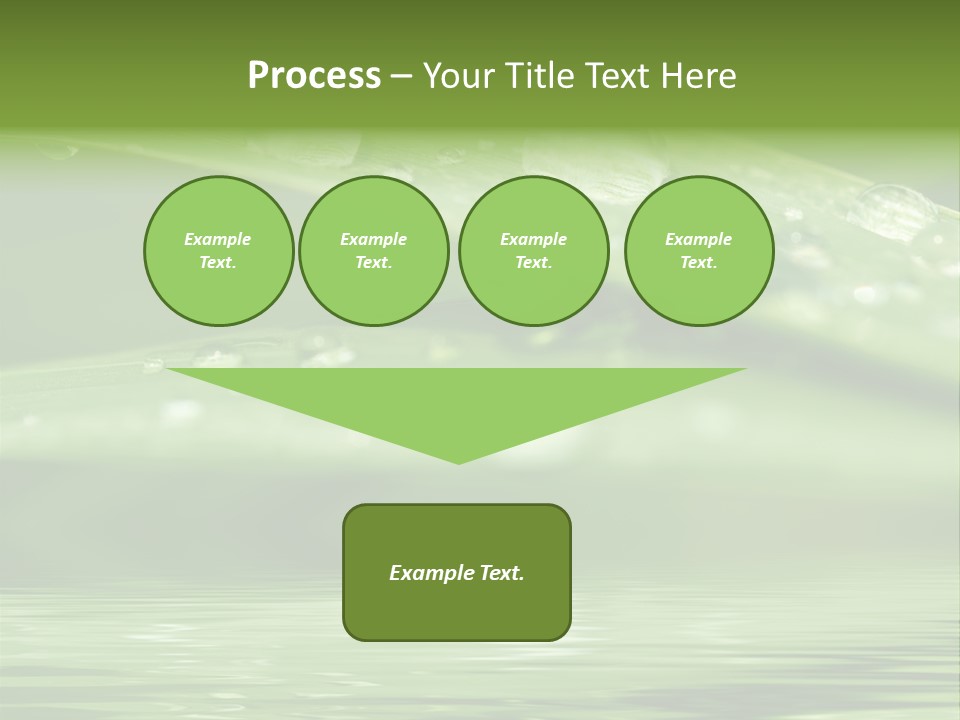 Lawn Droplet Sun PowerPoint Template