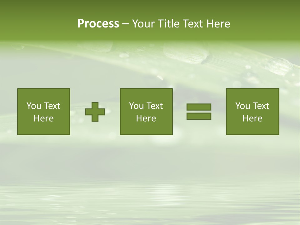 Lawn Droplet Sun PowerPoint Template