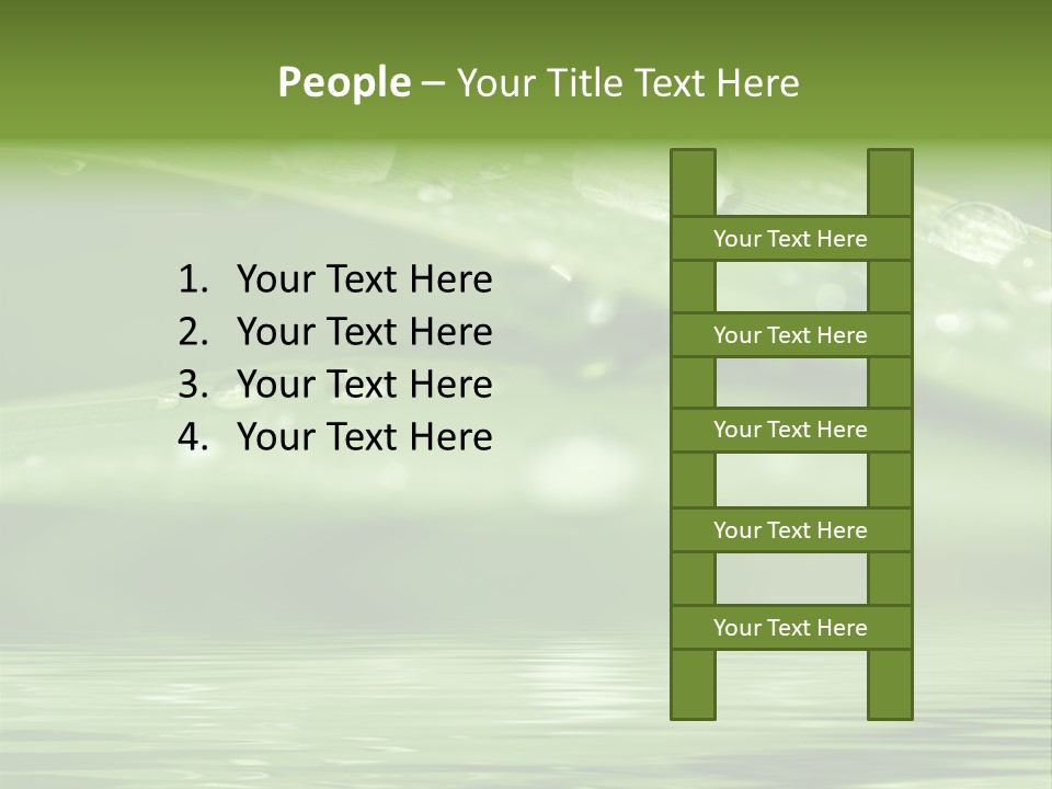 Lawn Droplet Sun PowerPoint Template