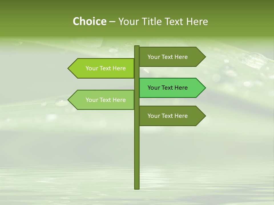 Lawn Droplet Sun PowerPoint Template