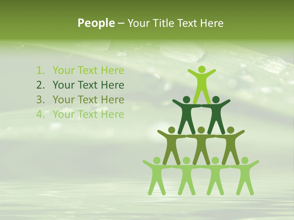 Lawn Droplet Sun PowerPoint Template