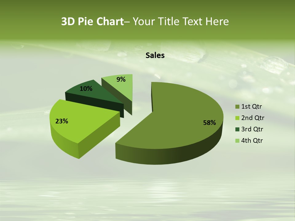 Lawn Droplet Sun PowerPoint Template