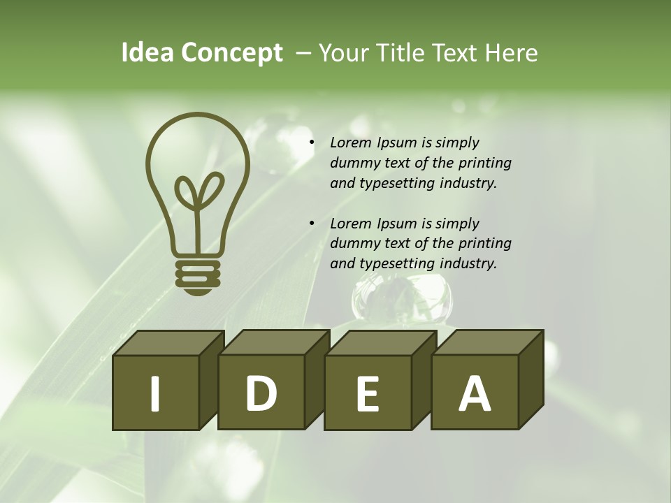 Summer Sphere Freshness PowerPoint Template