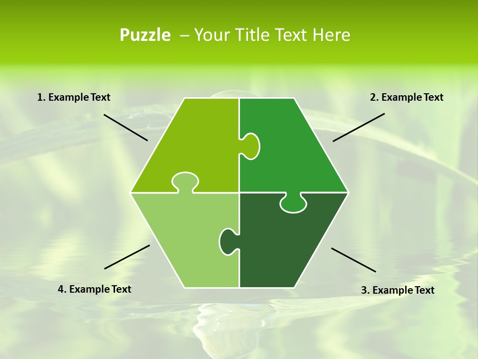 Leaves Liquid Outdoors PowerPoint Template