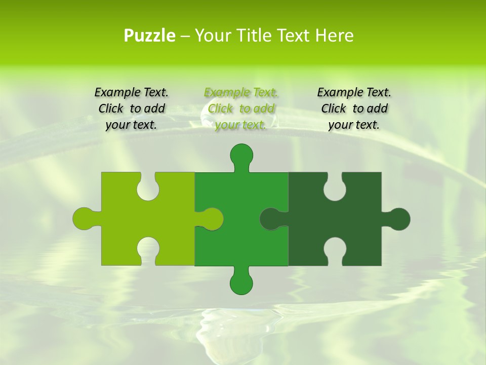 Leaves Liquid Outdoors PowerPoint Template