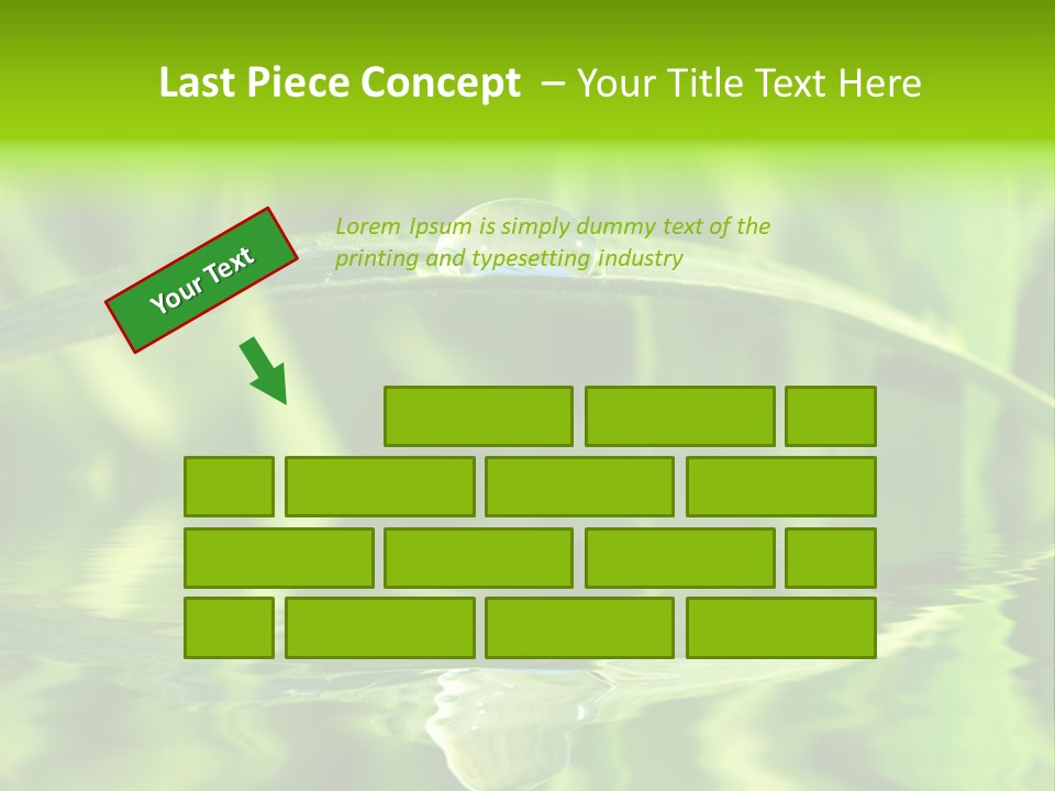 Leaves Liquid Outdoors PowerPoint Template