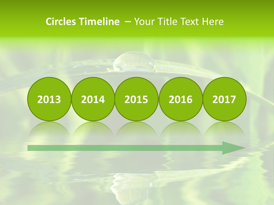 Leaves Liquid Outdoors PowerPoint Template