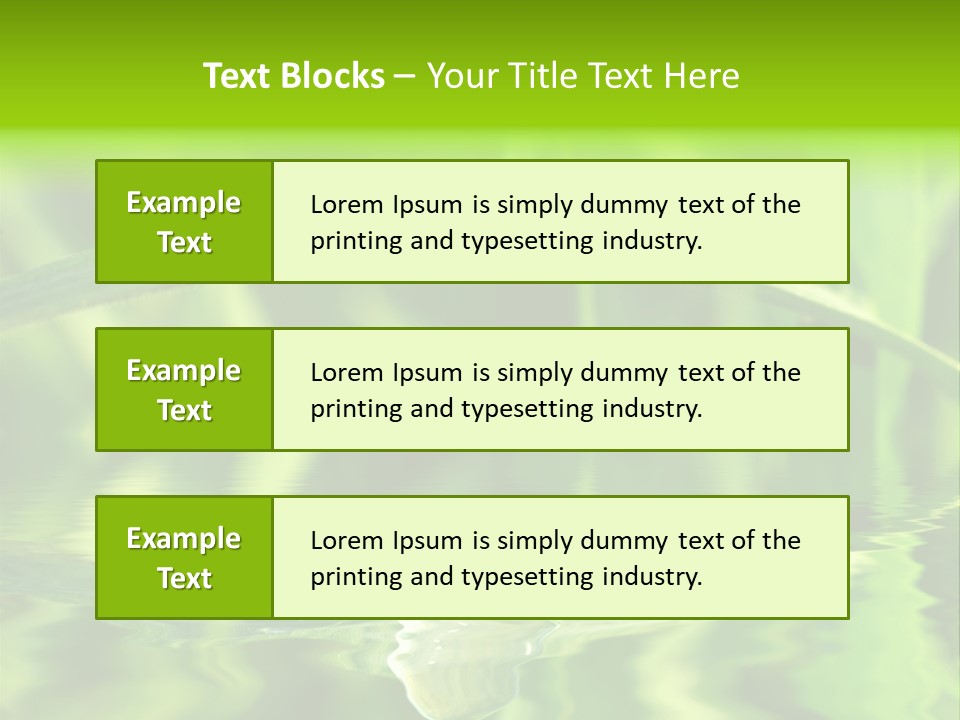 Leaves Liquid Outdoors PowerPoint Template