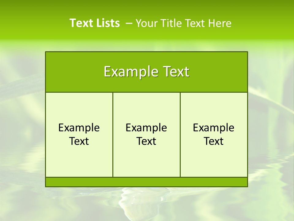 Leaves Liquid Outdoors PowerPoint Template