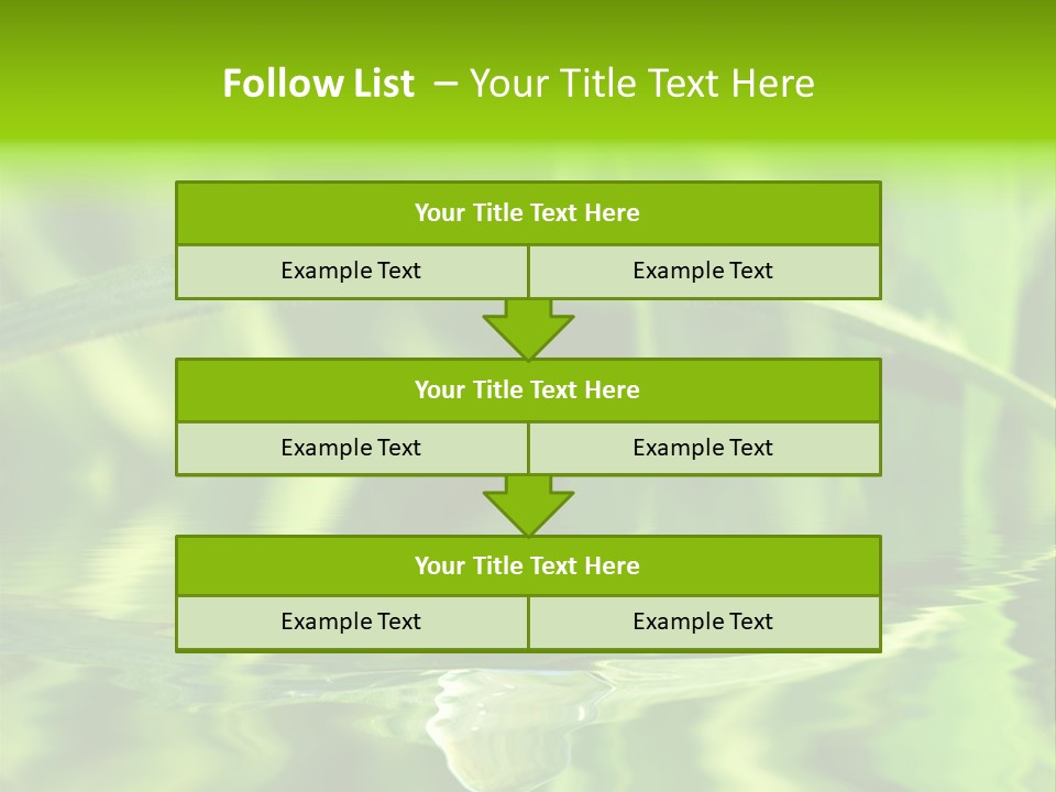 Leaves Liquid Outdoors PowerPoint Template
