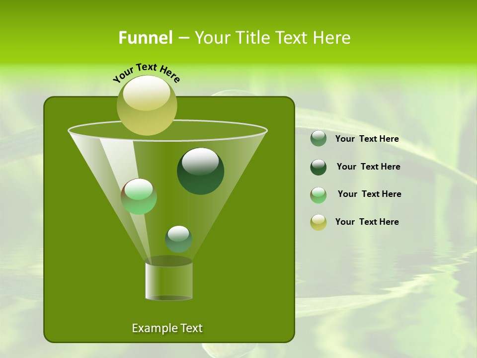 Leaves Liquid Outdoors PowerPoint Template