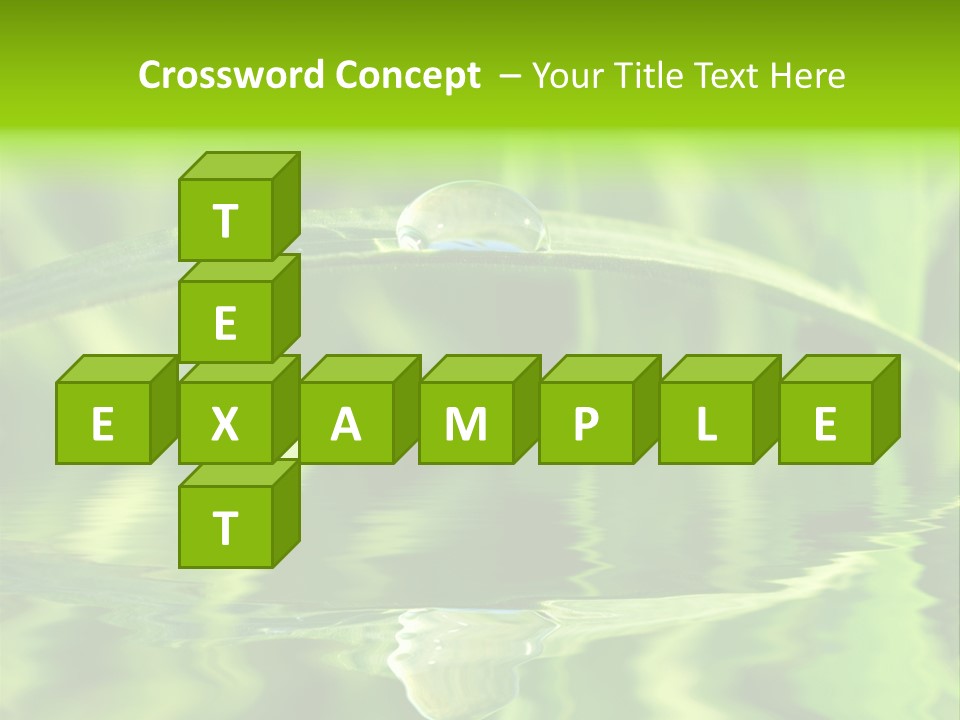 Leaves Liquid Outdoors PowerPoint Template