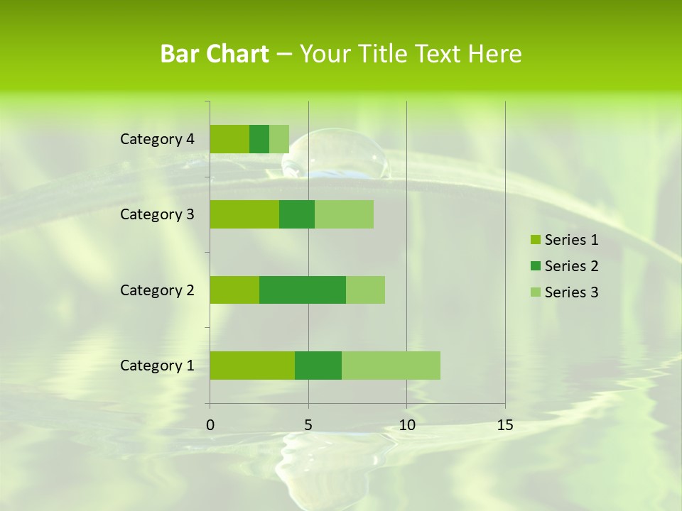 Leaves Liquid Outdoors PowerPoint Template