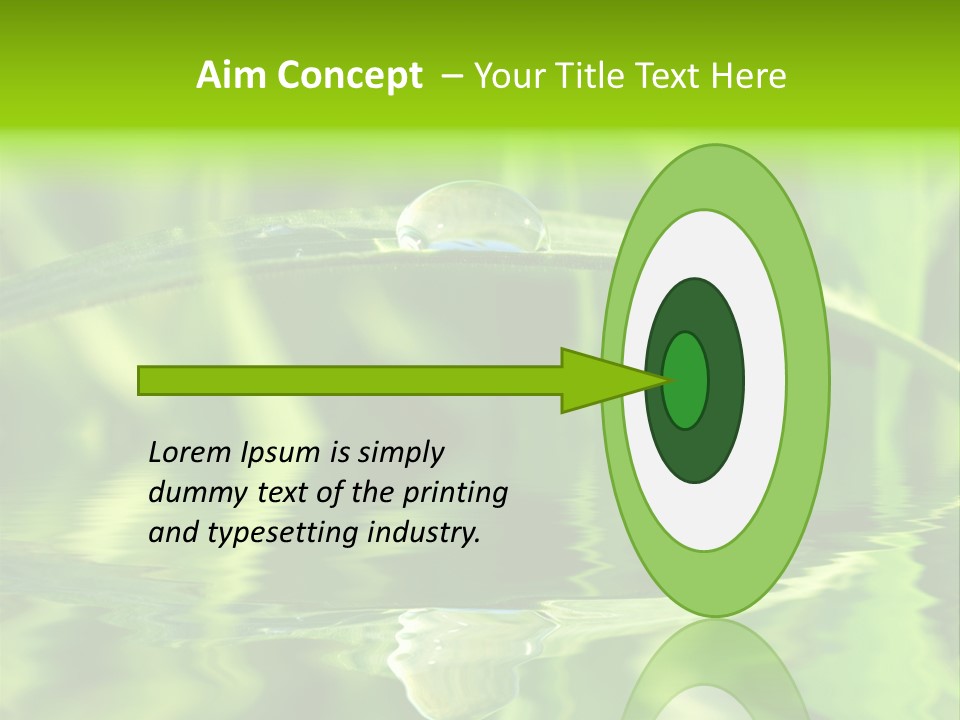 Leaves Liquid Outdoors PowerPoint Template