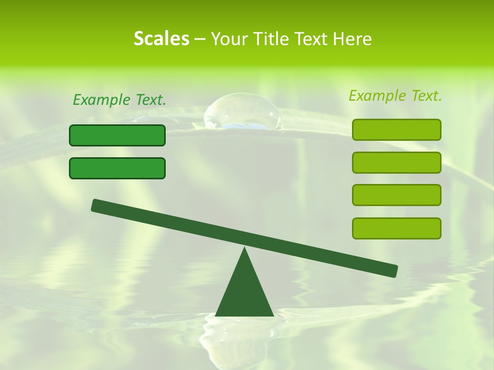 Leaves Liquid Outdoors PowerPoint Template
