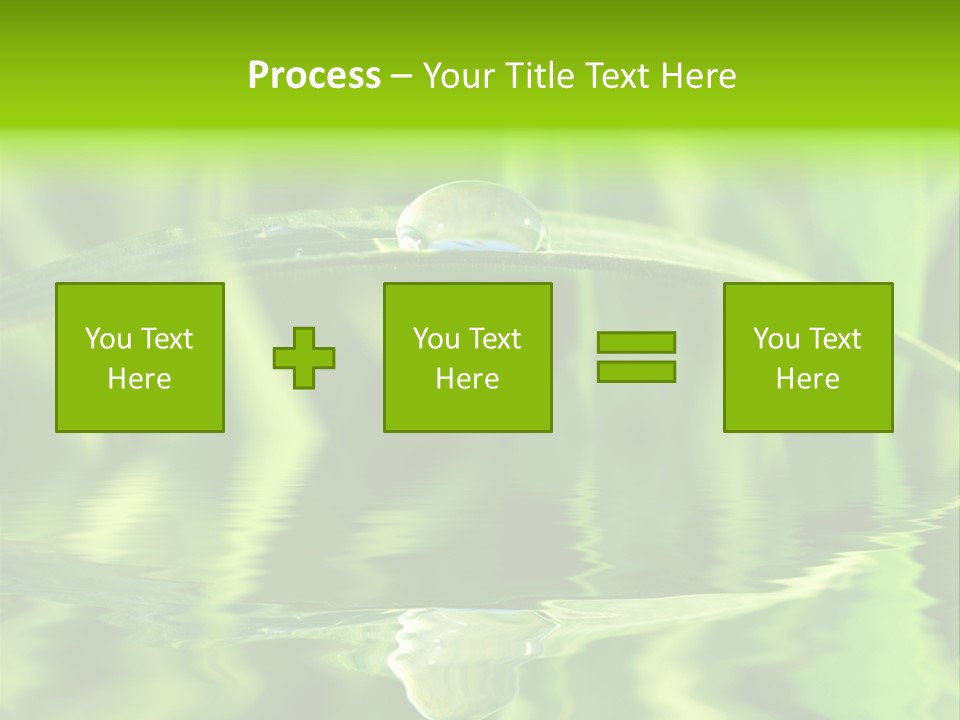 Leaves Liquid Outdoors PowerPoint Template